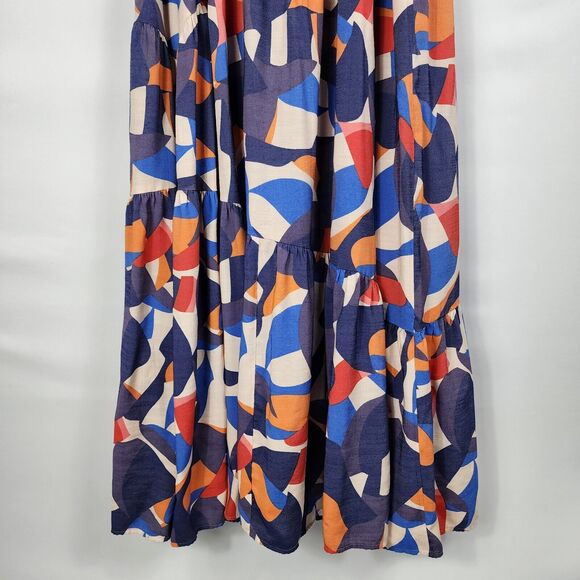 Nine West Multicolor Abstract Maxi Dress - Picture 5 of 9